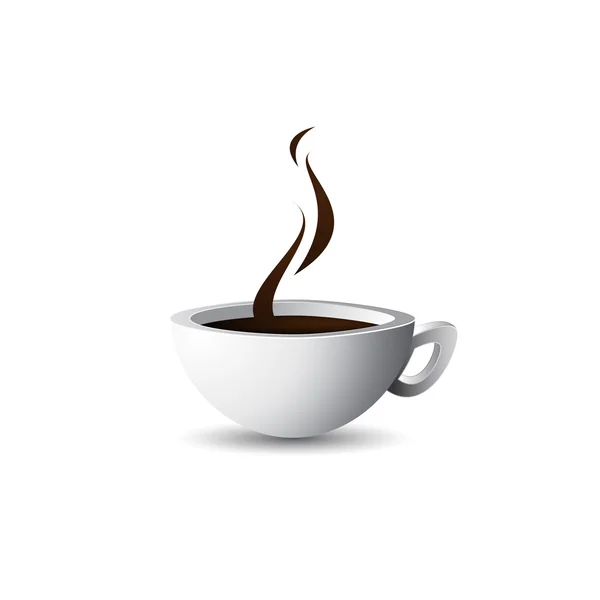 カップ コーヒー - 3 d ベクトルのアイコン — ストックベクタ