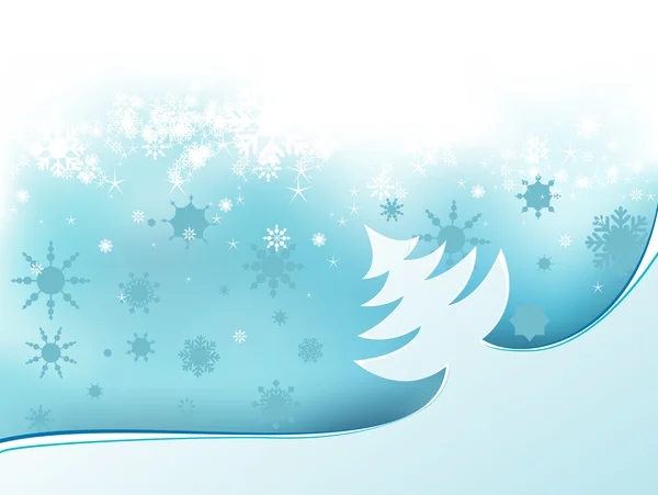 Snowflake Christmas Background — Stock Vector