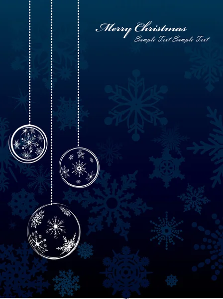 Snowflake Christmas Background — Stock Vector