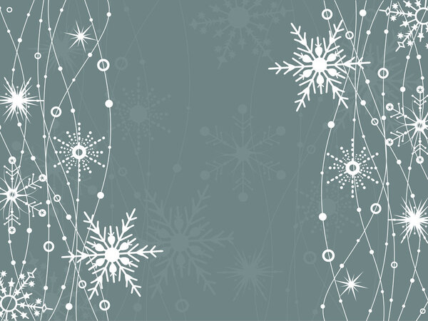 Рождественский фон снежинки
