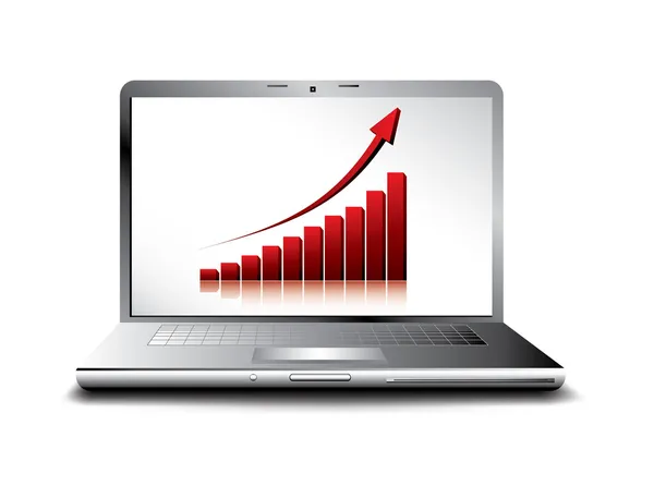 Bedrijfsconcept van stijgende economie — Stockvector