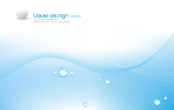 Abstract Clean Vector Wave Background — Stock Vector