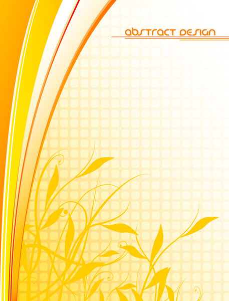 Цветочный футуристический фон
