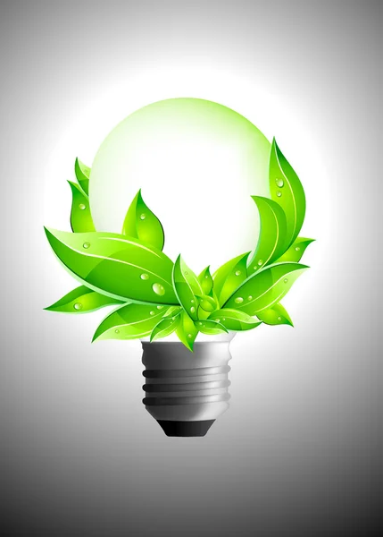 Ampoule environnementale — Image vectorielle