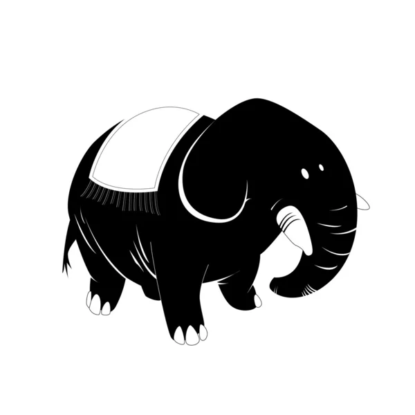 Elefante vector — Vector de stock