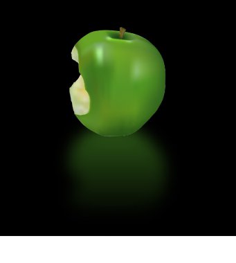 Eaten apple clipart