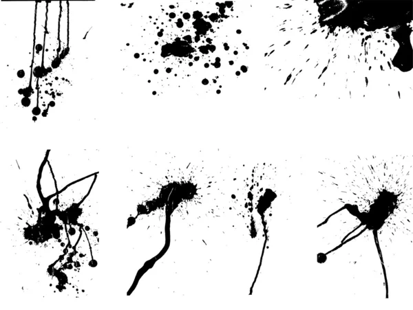원래 벡터 잉크 방울의 설정 — 스톡 벡터