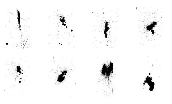 Set de gotas de tinta vectorial originales — Archivo Imágenes Vectoriales