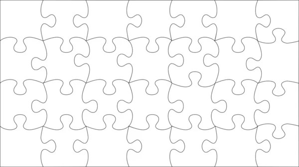 Puzzle transparent — Image vectorielle