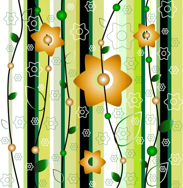 Patrón floral abstracto — Vector de stock