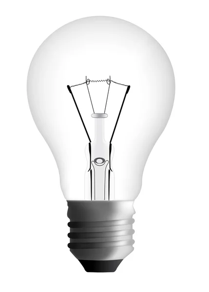 Photorealistic Light Bulb — Stock Vector
