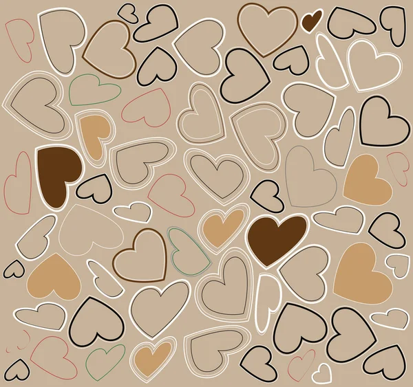 Mignon motif vectoriel Saint-Valentin — Image vectorielle