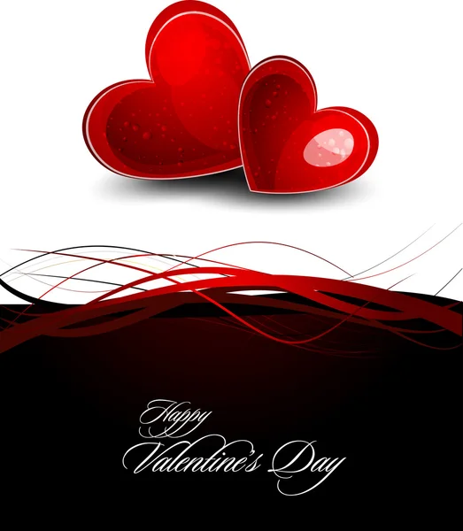 Tarjeta de felicitación del día de San Valentín — Vector de stock