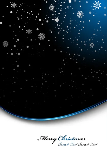 Snowflake Christmas Background — Stock Vector