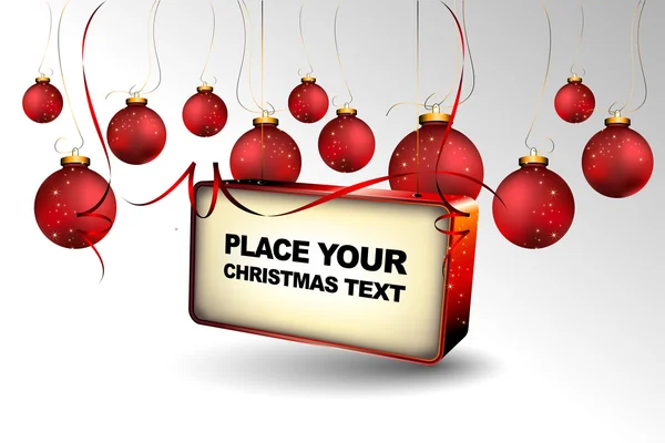 Різдвяний білборд з пробілом для вашого тексту — стоковий вектор
