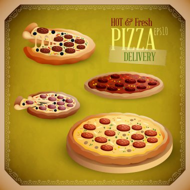 sıcak ve taze pizza teslimat