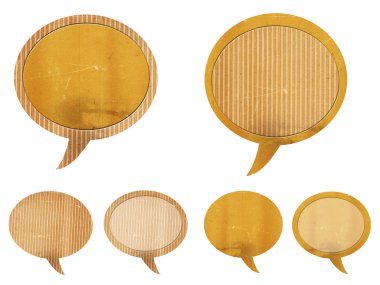 Kağıt konuşma balonu seti