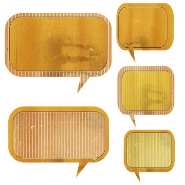 Kağıt konuşma balonu seti