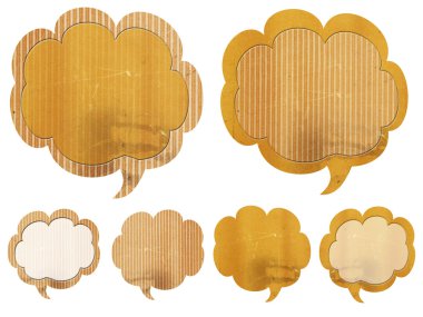 Kağıt konuşma balonu seti