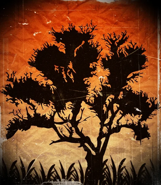 ağaç siluet doğa tasarımı