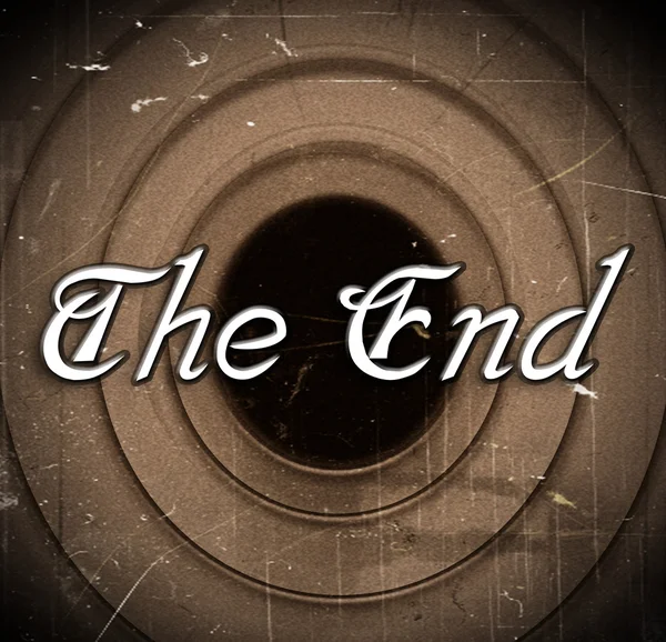 The end Movie ending screen — Stock Photo, Image