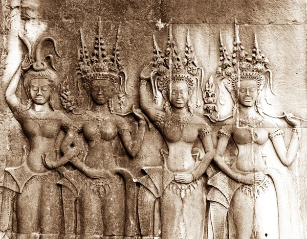 Angkor wat architektury w Kambodży — Zdjęcie stockowe