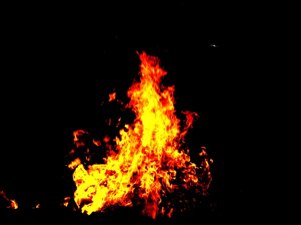 Bright large bonfire — Stock Photo, Image