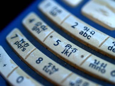 eski cep telefonu klavye