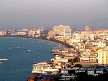 kuş gözü görünümü pattaya şehir Tayland