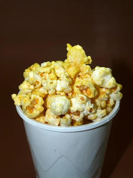 Pień fotografia popcorn — Zdjęcie stockowe