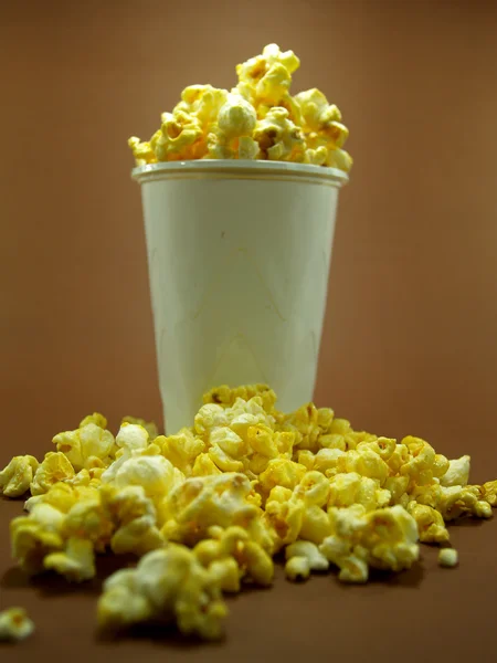 Pień fotografia popcorn — Zdjęcie stockowe