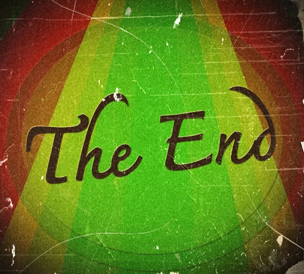 The end Movie ending screen — Stock Photo, Image