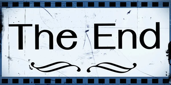 The end Movie ending screen — Stock Photo, Image