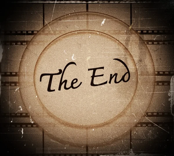 The end Movie ending screen — Stock Photo, Image