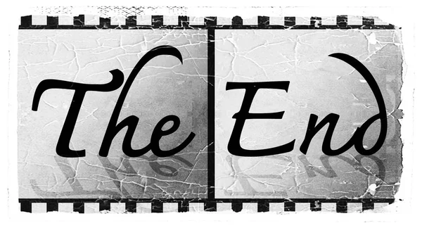 The end Movie screen images — Stock Photo, Image