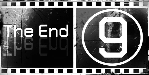 The end Movie screen — Stock Photo, Image
