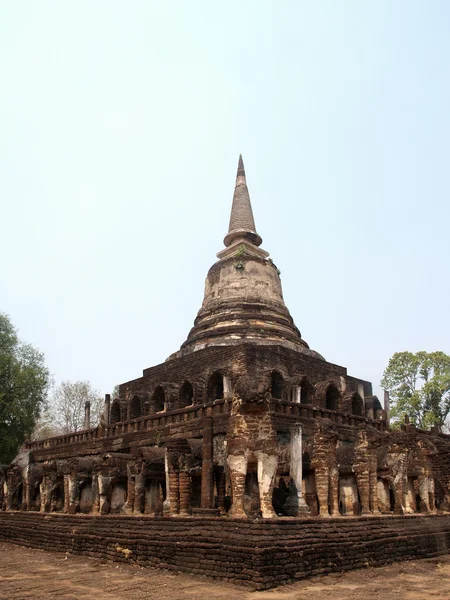 Sri satchanalai historiska park, norra Thailand. — Stockfoto