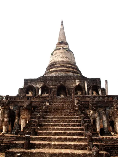 Sri Satchanalai parque histórico, Norte da Tailândia . — Fotografia de Stock