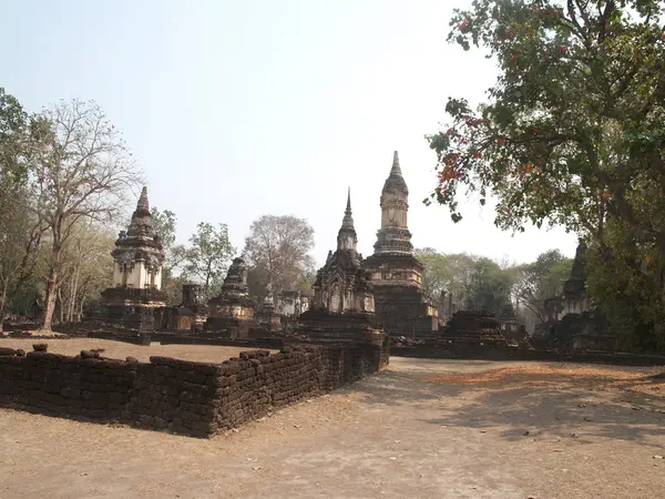 Sri satchanalai történelmi park, Észak-Thaiföld. — Stock Fotó