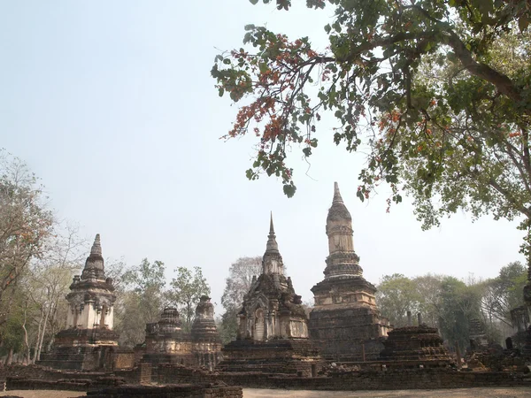 Sri satchanalai történelmi park, Észak-Thaiföld. — Stock Fotó