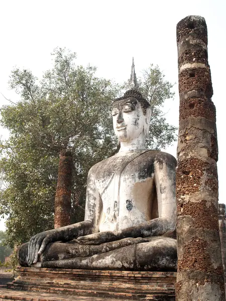 Sukhothai historiska park, den gamla staden i thailand — Stockfoto