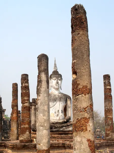 Parque histórico de Sukhothai, a cidade velha de Tailândia — Fotografia de Stock