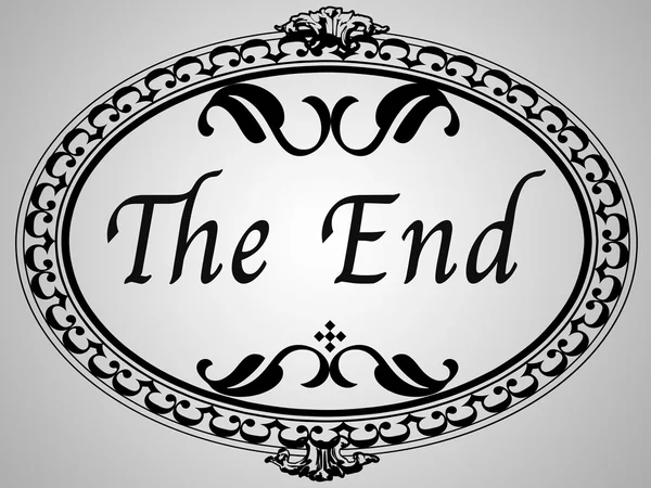 The end Movie ending screen images — Stock Photo, Image