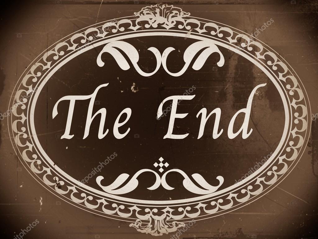 The End Movie Ending Screen Images Stock Photo By C Porjai 23907989