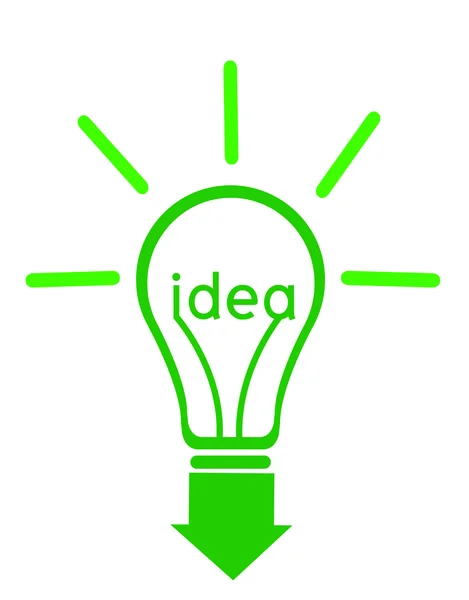 Light bulb icon — Stock Photo, Image