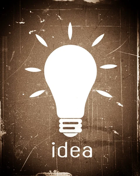 Light bulb icon — Stock Photo, Image