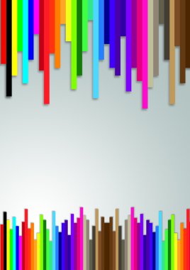 soyut çizimi renkli