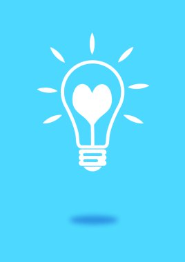 ampul fikir illüstrasyon