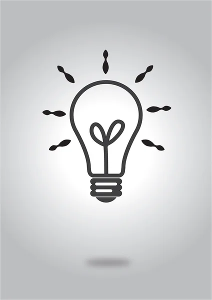 Light bulb idea in illustration — Stock Photo, Image