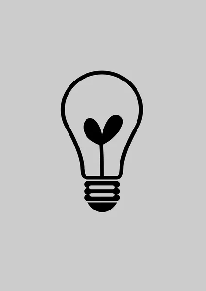 Glödlampa idé i illustration — Stockfoto